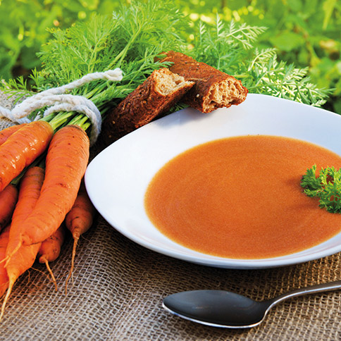 Leckere Möhrensuppe