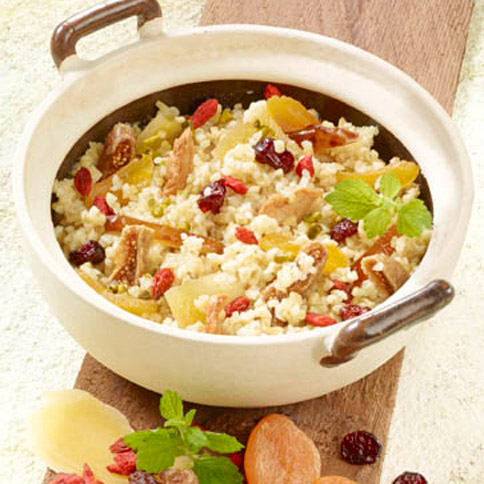 Bulgur mit Trockenfrüchten