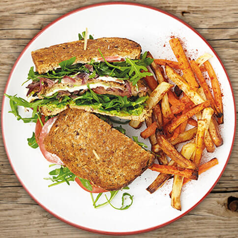 Veggie „Club Sandwich”