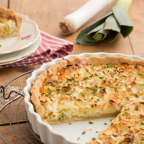 Lauch Ziegenkaese Quiche