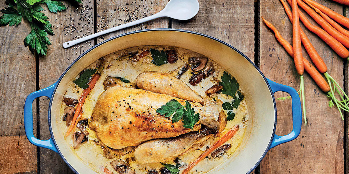 Coq au vin - Hähnchen in Soße