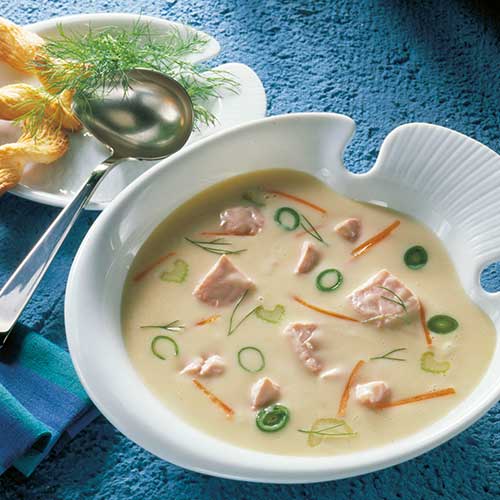 Gourmet Fischsuppe mit Lachs