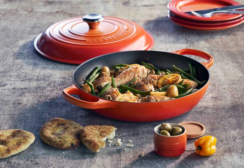 Le Creuset Gourmet Profitopf Innen Schwarz Ofenrot