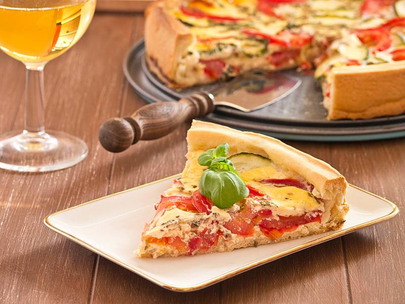 Quiche mit Tomaten