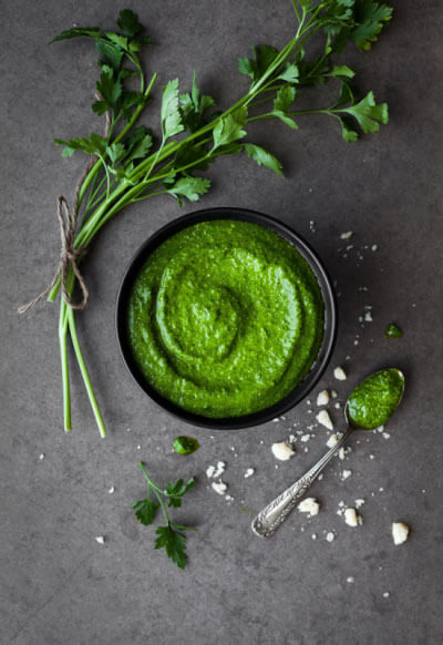 Petersilien-Spinat-Pesto